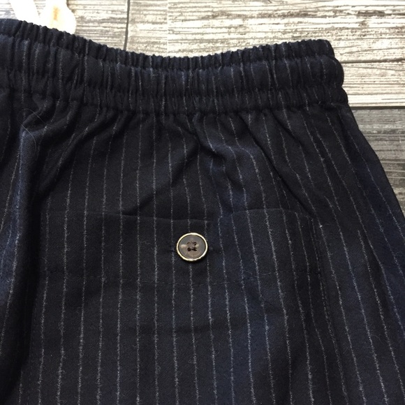 J crew tollegno 1900 wool stripe pants women’s 4 (Inseam 28) navy drawstring - Picture 9 of 13